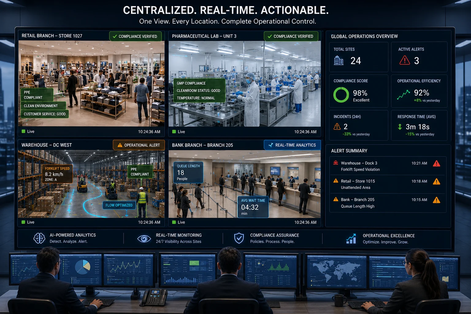 AI Video Analytics Using CCTV for Real-Time Operational Monitoring
