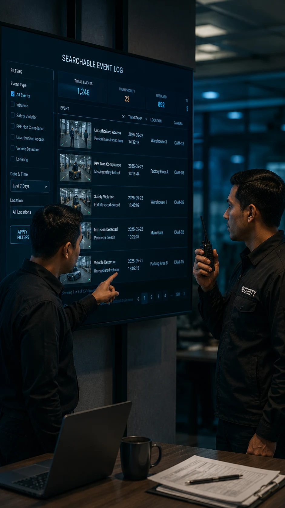 Compare AI Video Analytics Using CCTV vs Security Guard Monitoring for Large Enterprises