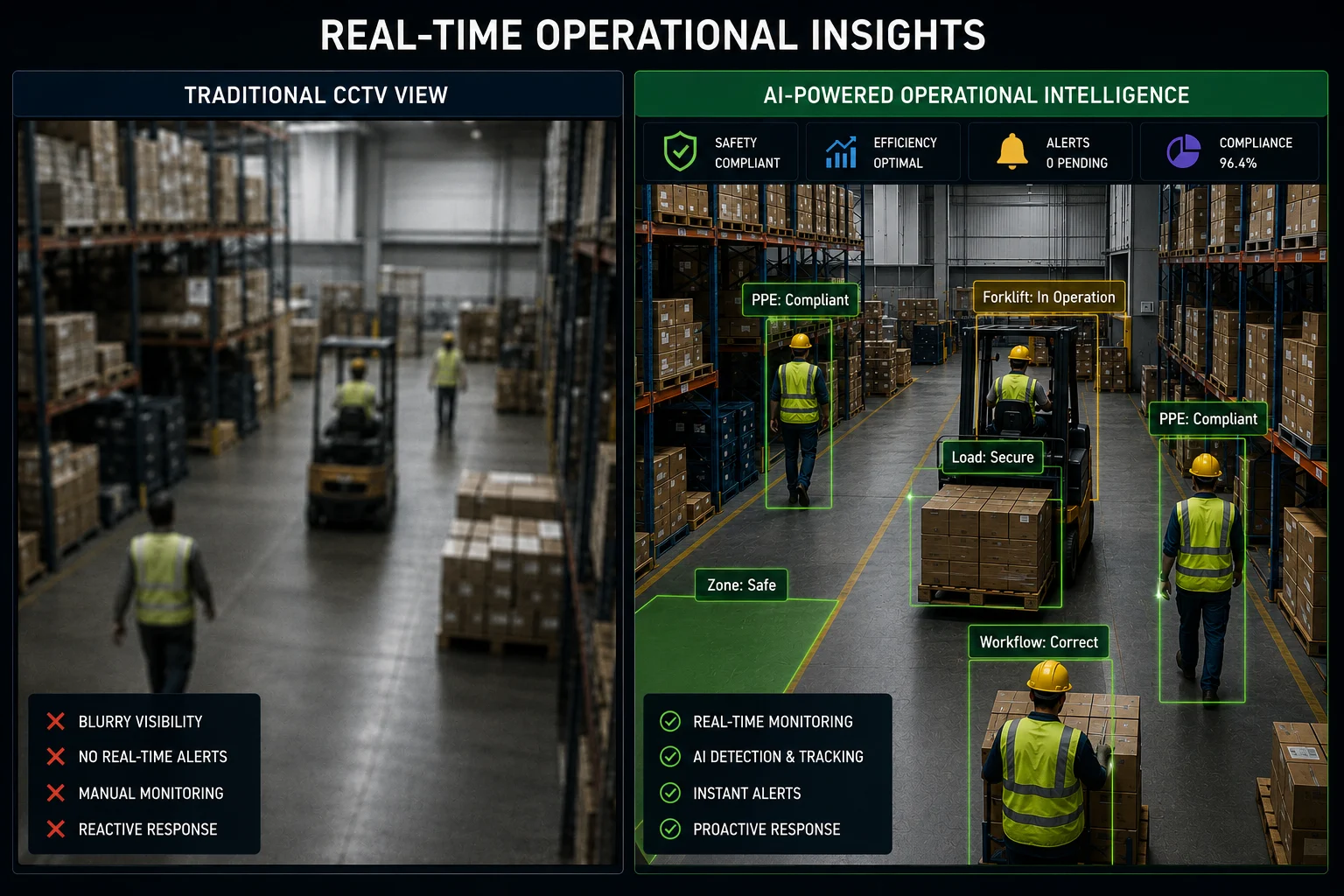 Compare Traditional Security Surveillance vs AI-Powered Operational Intelligence