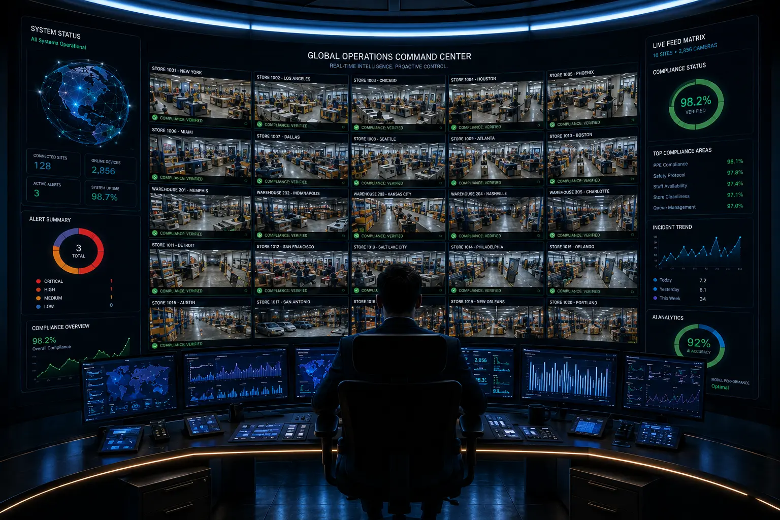 Compare Conventional CCTV Recording vs Real-Time AI Video Analytics Using CCTV