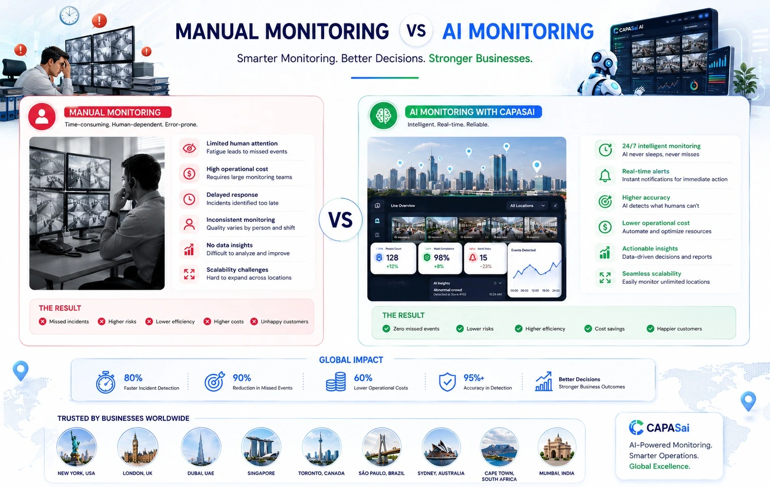 Manual Monitoring vs AI Monitoring: A Complete Cost Comparison for Modern Businesses