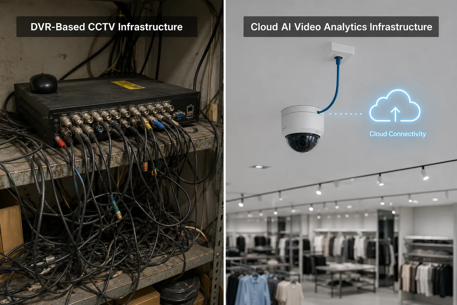 Compare Cloud AI Video Analytics vs DVR-Based CCTV Infrastructure