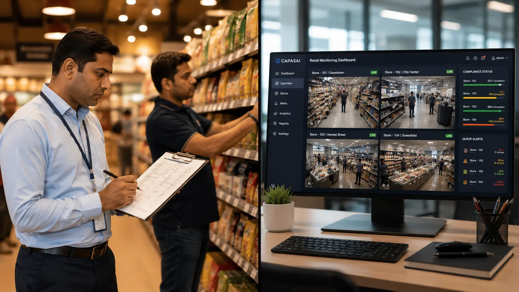 Compare AI Video Analytics Using CCTV vs Manual Store Auditing in Retail Chains